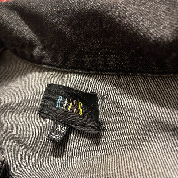 Rails Charcoal Denim Jacket - Picture 7 of 7